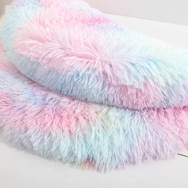 Planet Gates Soft Plush Round Cat Bed Mat for Small Dogs Cats Cozy Fleece Pet Sleeping Mat Kitten Puppy Nest Warm Pet Cushion Cat Accessories