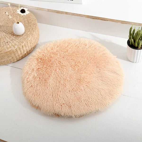 Planet Gates Soft Plush Round Cat Bed Mat for Small Dogs Cats Cozy Fleece Pet Sleeping Mat Kitten Puppy Nest Warm Pet Cushion Cat Accessories