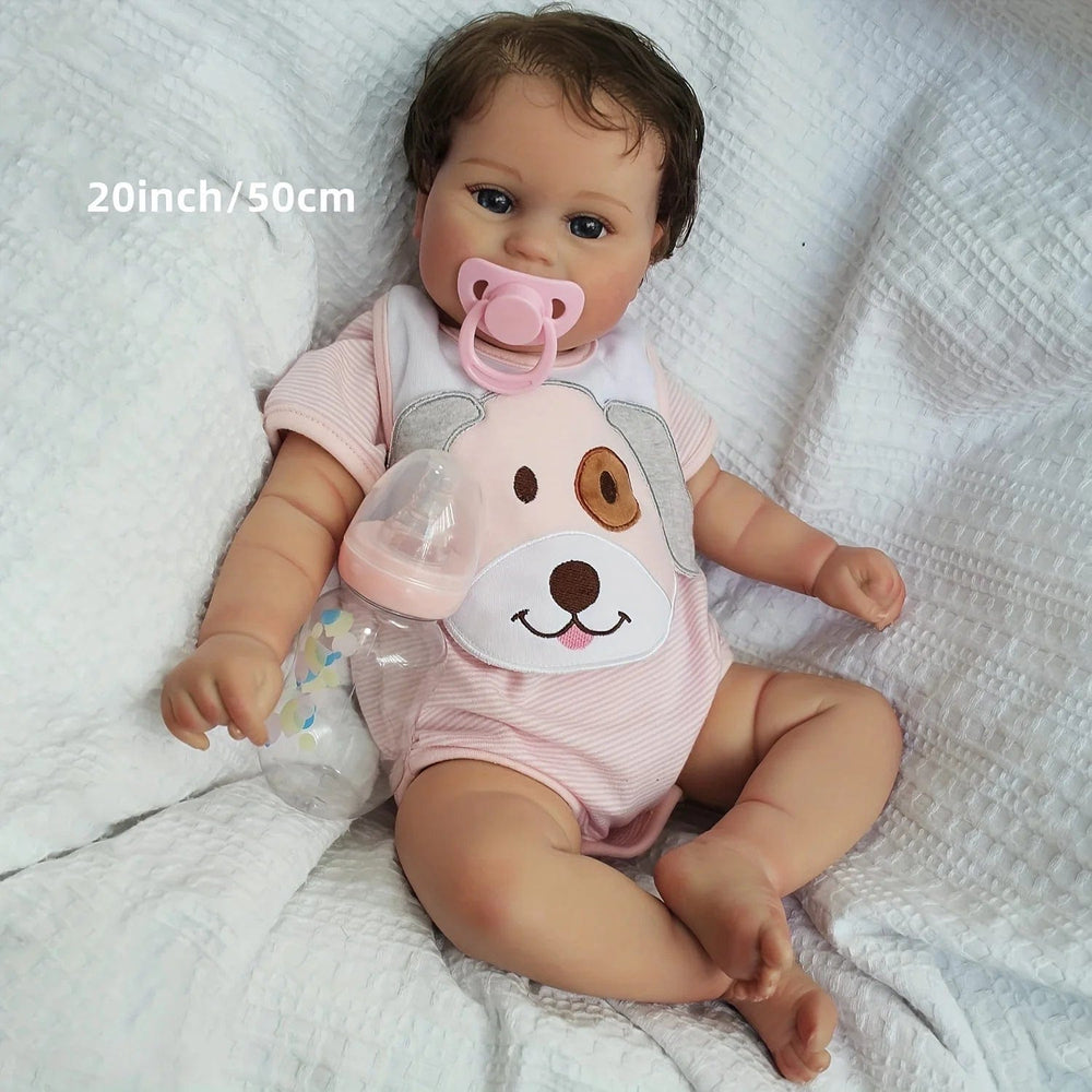 Planet Gates Soft Vinyl  Body Reborn Baby Dolls Girl Maddie - 20 Inch Realistic Newborn Baby Dolls Lifelike Real Baby Dolls That Look Real Soft Silicone Body