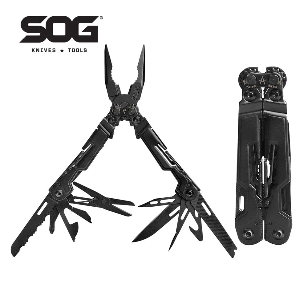 Planet Gates SOG 18 in 1 PowerPint Multi-Tool Pliers Mini Folding Hand Tools Portable EDC Outdoor Survival Camping Equipments PP1001/1002-CP