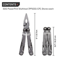 Planet Gates SOG 18 in 1 PowerPint Multi-Tool Pliers Mini Folding Hand Tools Portable EDC Outdoor Survival Camping Equipments PP1001/1002-CP