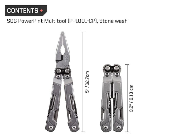 Planet Gates SOG 18 in 1 PowerPint Multi-Tool Pliers Mini Folding Hand Tools Portable EDC Outdoor Survival Camping Equipments PP1001/1002-CP