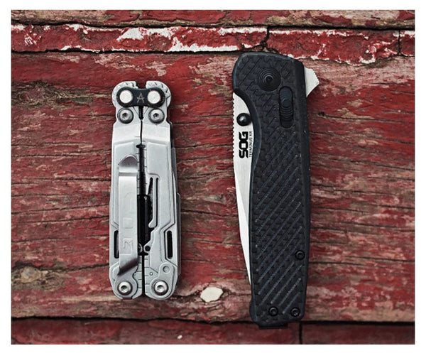 Planet Gates SOG 18 in 1 PowerPint Multi-Tool Pliers Mini Folding Hand Tools Portable EDC Outdoor Survival Camping Equipments PP1001/1002-CP