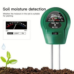 Planet Gates Soil Hygrometer 1pc 3 In 1 Soil PH Meter Hygrometer Sunshine PH Meter Acidity Humidity PH Monitor Soil Humidity Sensor Garden Soil Hygrometer Plant Moisture Monitor Soil Hygrometer Sensor For Gardening, Agriculture, Indoor And Outdoor