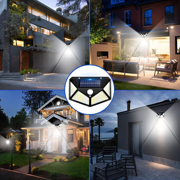 Planet Gates Solar Outdoor Lights, 270o Light Range Wall Lights Solar Powered Lights Wireless Waterproof With 3 Modes For Garden Outside