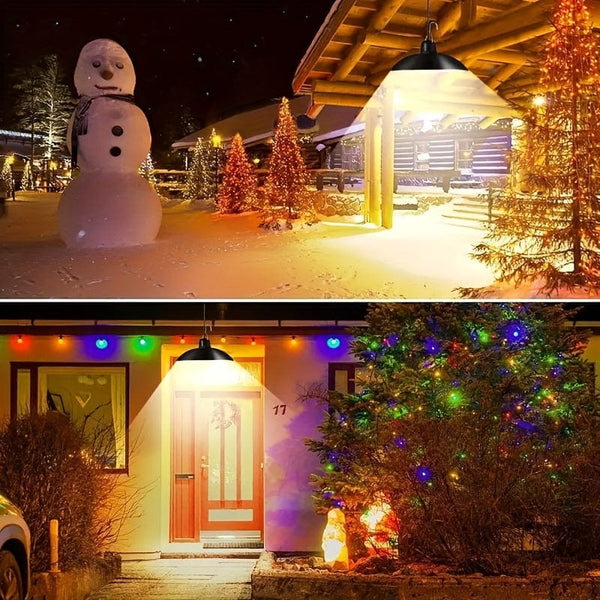 Planet Gates Solar Remote Control Lights, Solar Powered Indoor & Outdoor Pendant Lights With 3 Color, Waterproof Auto On/Off Solar Light For Room Patio Yard Garden