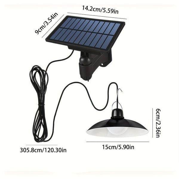 Planet Gates Solar Remote Control Lights, Solar Powered Indoor & Outdoor Pendant Lights With 3 Color, Waterproof Auto On/Off Solar Light For Room Patio Yard Garden