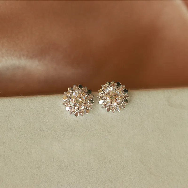 Planet Gates Solid 14K Gold Color Jewelry Stud Earring for Women Bohemia 14 K Gold Aros Mujer Oreja Garnet Earring Orecchini Jewelry Females