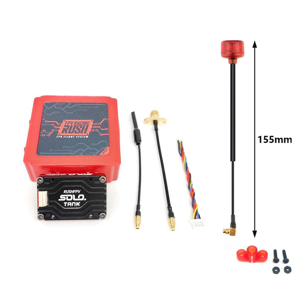 Planet Gates Solo with MMCXJW155 RUSHFPV RUSH TANK SOLO VTX 5.8G 48CH PitMode Pitmode 25mW 400mW 800mW 1.6W Adjustable 2-6S Microphone for FPV Long Range Drone