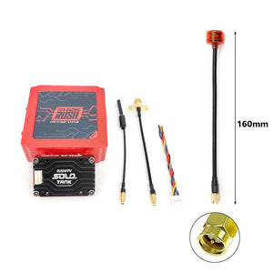Planet Gates Solo with SMA160mm RUSHFPV RUSH TANK SOLO VTX 5.8G 48CH PitMode Pitmode 25mW 400mW 800mW 1.6W Adjustable 2-6S Microphone for FPV Long Range Drone