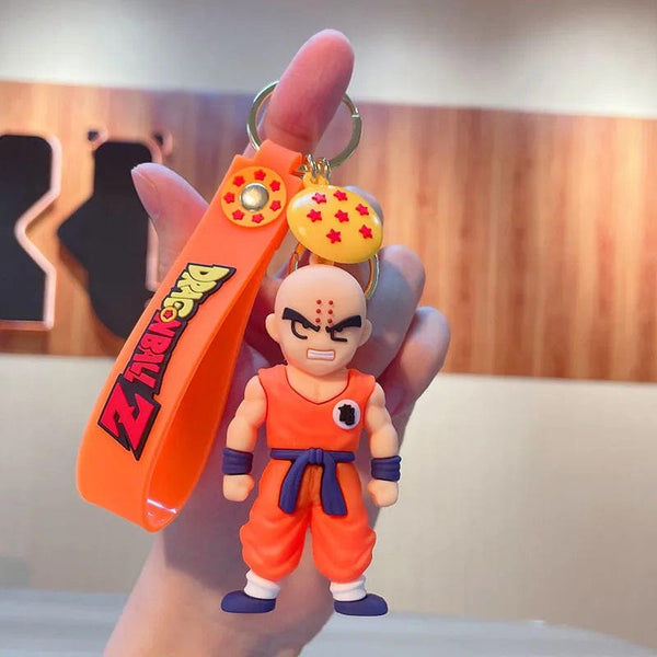 Planet Gates Son Gohan Anime Dragon Ball Keychain Fashion Jewelry Son Goku Vegeta Piccolo Action Figures 8CM PVC Key Ring for Men Women Bag Pendant