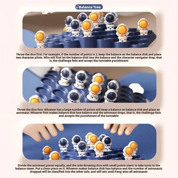 Planet Gates Spaceman Balance Tree Toy Children's Educational Montessori Math Toys Balancing Board Parent-Child Interaction Table Games