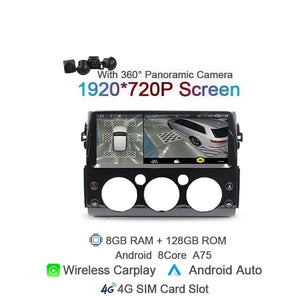 Planet Gates spain / 8 128G 360 CAM BK Carplay 1920*720 IPS 2 din Android 14 Car Radio For Toyota FJ Cruiser 2007 2008-2017 Auto GPS Navigation Stereo 8+128G Bluetooth