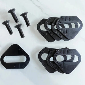 Planet Gates SPD-MTB BikeFit Cleat Wedges for Shimano Road SPD-SL & MTB SPD ATAC SpeedPlay Crank Bros Cleats 8 pcs/Pack Bike Fitting