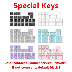Planet Gates Special Keys 104 Keys PBT Pudding Keycap Two-color Injection OEM Profile DIY Keycaps for Gateron Cherry MX Switch Gaming Mechanical Keyboard