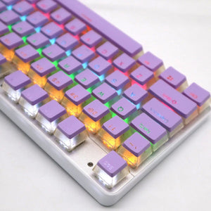 Planet Gates Special Keys 104 Keys PBT Pudding Keycap Two-color Injection OEM Profile DIY Keycaps for Gateron Cherry MX Switch Gaming Mechanical Keyboard
