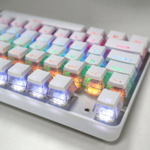 Planet Gates Special Keys 104 Keys PBT Pudding Keycap Two-color Injection OEM Profile DIY Keycaps for Gateron Cherry MX Switch Gaming Mechanical Keyboard