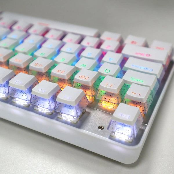 Planet Gates Special Keys 104 Keys PBT Pudding Keycap Two-color Injection OEM Profile DIY Keycaps for Gateron Cherry MX Switch Gaming Mechanical Keyboard