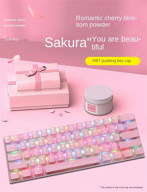 Planet Gates Special Keys 104 Keys PBT Pudding Keycap Two-color Injection OEM Profile DIY Keycaps for Gateron Cherry MX Switch Gaming Mechanical Keyboard