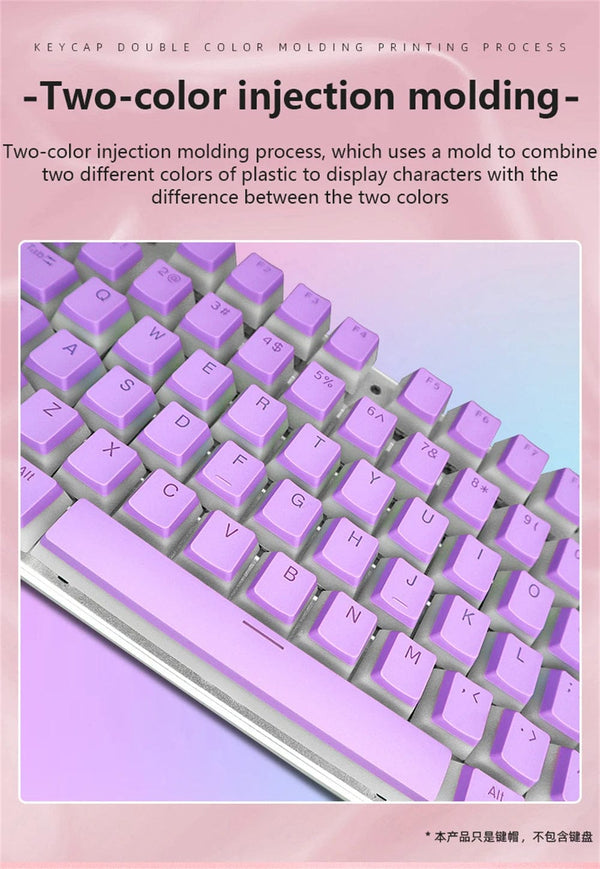 Planet Gates Special Keys 104 Keys PBT Pudding Keycap Two-color Injection OEM Profile DIY Keycaps for Gateron Cherry MX Switch Gaming Mechanical Keyboard
