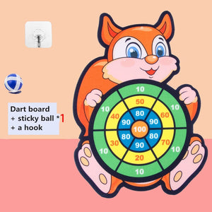 Planet Gates special price-1 ball Child Montessori Toys for Kids 2 to 4 Years Old Cartoon Animal Dart Board Sticky Ball Family Interactive Educational Toys Baby