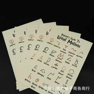 Planet Gates Spell list Party Cosplay Props  Platform 934 Bronze Return Ticket Magical Spell Chart Owl Hedwig Variations Film Performance Props