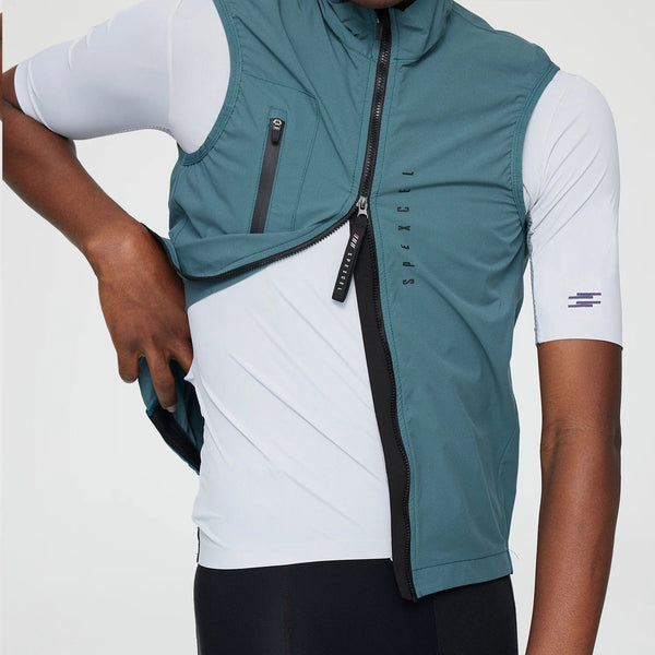 Planet Gates SPEXCEL All Season Classic Lightweight Windproof Vest Cycling Best Men's  Wind Gilet New Stretch fabric With Two Way Zipper