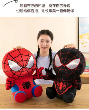 Planet Gates Spider Man Plush Dolls Toys 25CM Marvel Figure Model Plushies Stuffed Doll Home Room Decor Peluche Pillow Birthday Gifts