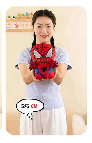 Planet Gates Spider Man Plush Dolls Toys 25CM Marvel Figure Model Plushies Stuffed Doll Home Room Decor Peluche Pillow Birthday Gifts