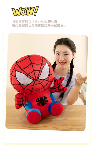 Planet Gates Spider Man Plush Dolls Toys 25CM Marvel Figure Model Plushies Stuffed Doll Home Room Decor Peluche Pillow Birthday Gifts