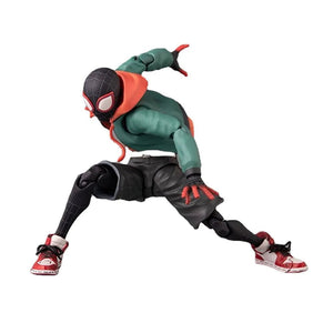 Planet Gates Spider Verse Miles Morales Action Figure Spider-Man：Into the Spider-Verse Spiderman Figurine Toys Kid's collection Gift