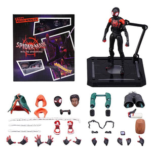Planet Gates Spider Verse Miles Morales Action Figure Spider-Man：Into the Spider-Verse Spiderman Figurine Toys Kid's collection Gift