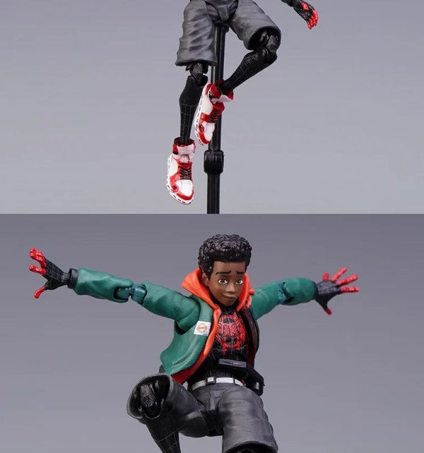 Planet Gates Spider Verse Miles Morales Action Figure Spider-Man：Into the Spider-Verse Spiderman Figurine Toys Kid's collection Gift