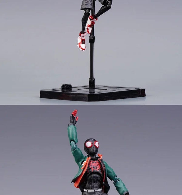 Planet Gates Spider Verse Miles Morales Action Figure Spider-Man：Into the Spider-Verse Spiderman Figurine Toys Kid's collection Gift