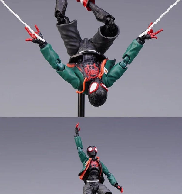 Planet Gates Spider Verse Miles Morales Action Figure Spider-Man：Into the Spider-Verse Spiderman Figurine Toys Kid's collection Gift