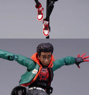 Planet Gates Spider Verse Miles Morales Action Figure Spider-Man：Into the Spider-Verse Spiderman Figurine Toys Kid's collection Gift