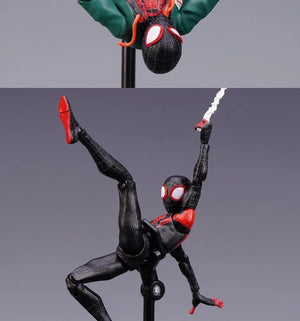 Planet Gates Spider Verse Miles Morales Action Figure Spider-Man：Into the Spider-Verse Spiderman Figurine Toys Kid's collection Gift