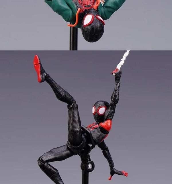 Planet Gates Spider Verse Miles Morales Action Figure Spider-Man：Into the Spider-Verse Spiderman Figurine Toys Kid's collection Gift