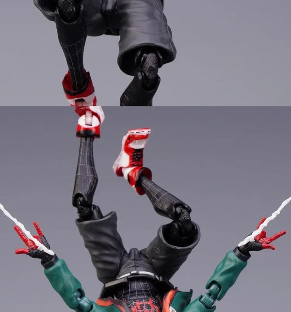 Planet Gates Spider Verse Miles Morales Action Figure Spider-Man：Into the Spider-Verse Spiderman Figurine Toys Kid's collection Gift