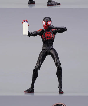 Planet Gates Spider Verse Miles Morales Action Figure Spider-Man：Into the Spider-Verse Spiderman Figurine Toys Kid's collection Gift