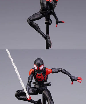 Planet Gates Spider Verse Miles Morales Action Figure Spider-Man：Into the Spider-Verse Spiderman Figurine Toys Kid's collection Gift