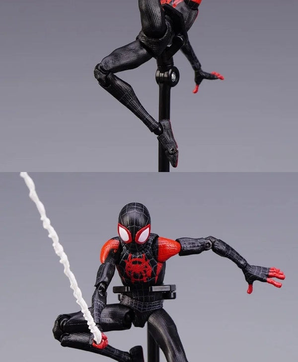 Planet Gates Spider Verse Miles Morales Action Figure Spider-Man：Into the Spider-Verse Spiderman Figurine Toys Kid's collection Gift