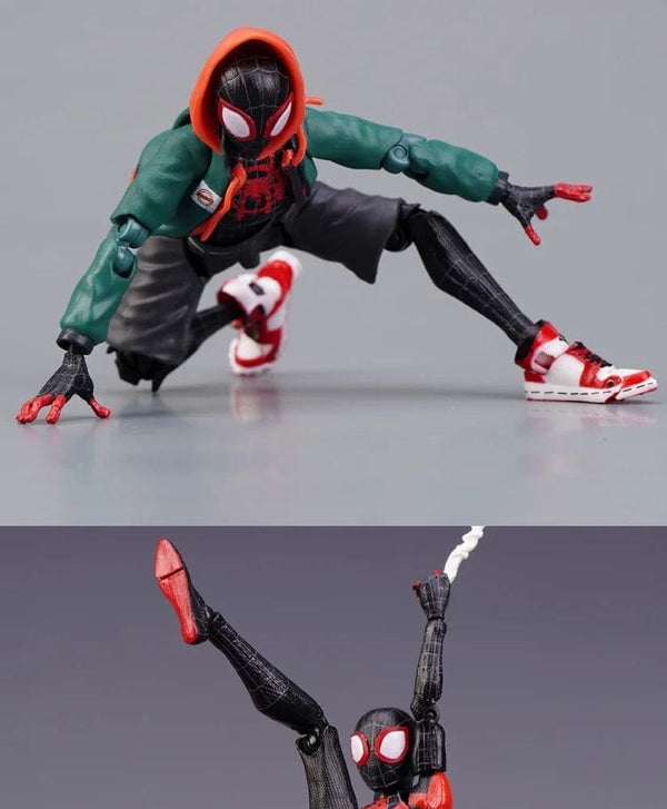 Planet Gates Spider Verse Miles Morales Action Figure Spider-Man：Into the Spider-Verse Spiderman Figurine Toys Kid's collection Gift