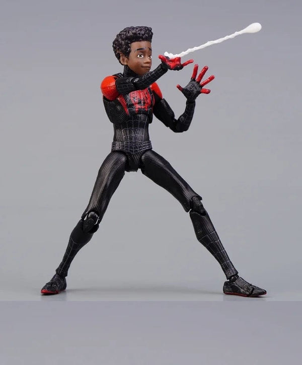 Planet Gates Spider Verse Miles Morales Action Figure Spider-Man：Into the Spider-Verse Spiderman Figurine Toys Kid's collection Gift