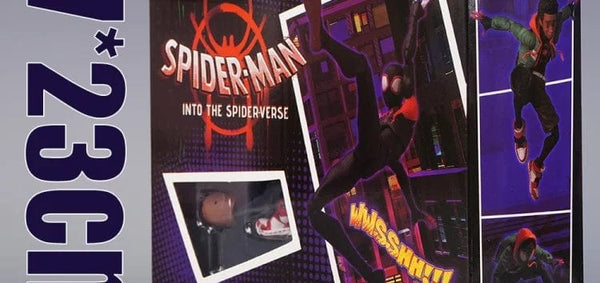 Planet Gates Spider Verse Miles Morales Action Figure Spider-Man：Into the Spider-Verse Spiderman Figurine Toys Kid's collection Gift