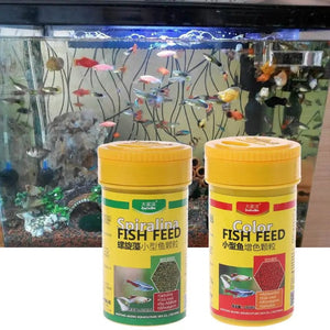 Planet Gates Spirulina Food Tropical Fish Nutrition For Aquarium Fish Tank Color Enhanced Food