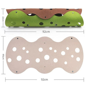 Planet Gates Splicing Cat Toy Felt Pom Nest Deformable Kitten Tunnel Collapsible Tube House Tunnel Interactive Pet Pusscat Security Sense