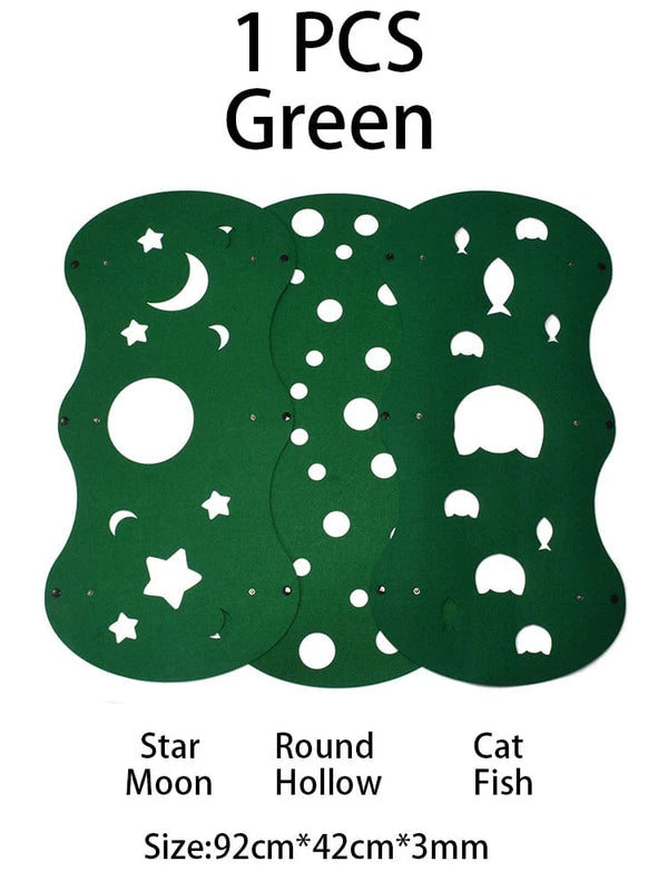 Planet Gates Splicing Cat Toy Felt Pom Nest Deformable Kitten Tunnel Collapsible Tube House Tunnel Interactive Pet Pusscat Security Sense