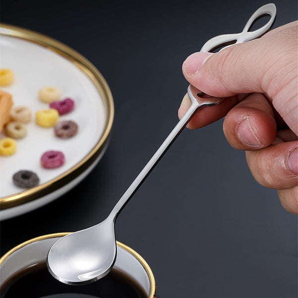 Planet Gates Spoon / 1pc 1PC Stainless Steel Spoon, Creative Music Note Designed Dessert Spoon, Coffee Spoon, Stirring Spoon, For Home Dorm Office Coffee Shop Restaurant Hotel, Kitchen Supplies, Flatware Accessories