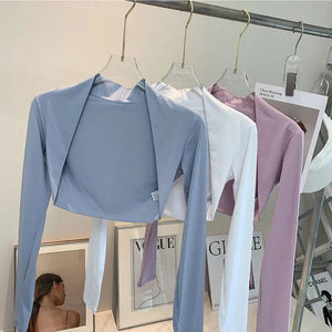 Planet Gates Sports Cardigan Yoga Coat Outdoor Shirts Gym Workout Running Women Blouse Quick Dry Clothing Long Sleeves Tops